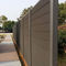 Recinto resistente Panels del tempo WPC 200 x 200 millimetri Eco Grey Composite Fence Panels all'aperto