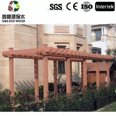 Pergola materiale WPC 5.4M della pergola composita di legno resistente del grano della muffa 5.9M