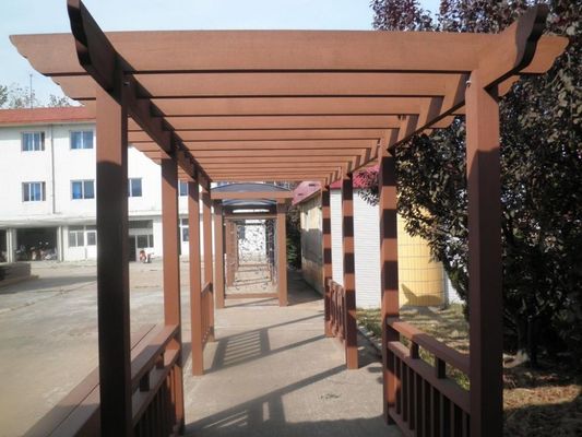 Pergola di legno moderna impermeabile WPC dell'HDPE composito amichevole della pergola di Eco