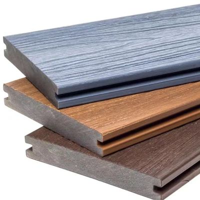 Decking composito uv 3d di Grey Wood Plastic Composite Flooring WPC del passaggio pedonale anti