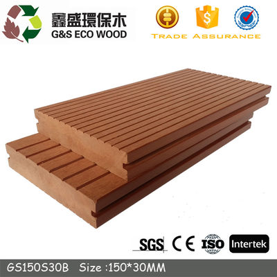 La pavimentazione composita di plastica di legno riciclabile piastrella il Decking composito solido di 25mm x di 140