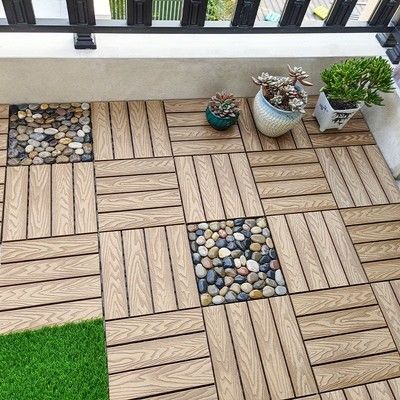 Anti bordi di plastica di Decking del giardino di Decking 600MM di corrosione WPC DIY senza accessori