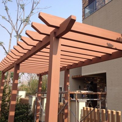 Pergola di legno moderna impermeabile WPC dell'HDPE composito amichevole della pergola di Eco