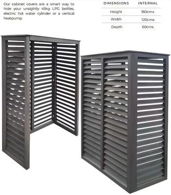 copertura Ductless del condizionatore d'aria della copertura WPC dell'unità di CA di 880mm Mini Outdoor all'aperto