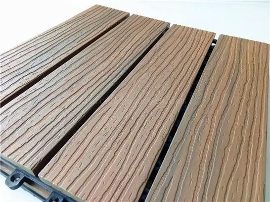 Anti slittamenti Decking composito 50mm di Wpc del balcone vuoto dei bordi di Decking di 22mm x di 146 WPC